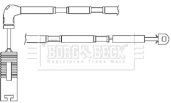 BORG & BECK Сигнализатор, износ тормозных колодок BWL3036